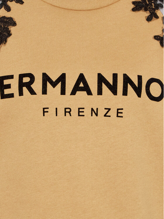 Ermanno Firenze Sweatshirt L028E78 Beige Regular Fit | Modivo.de