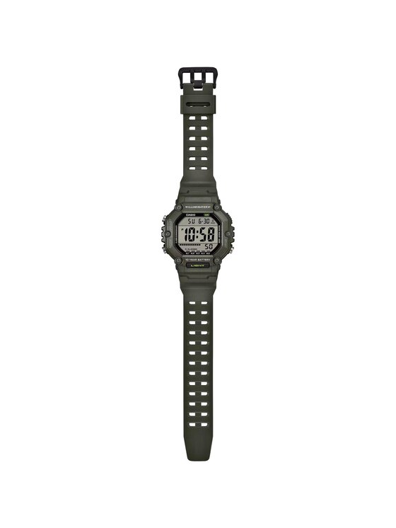 Casio Casio Zegarek AE-1600HX-3AVEF Zielony