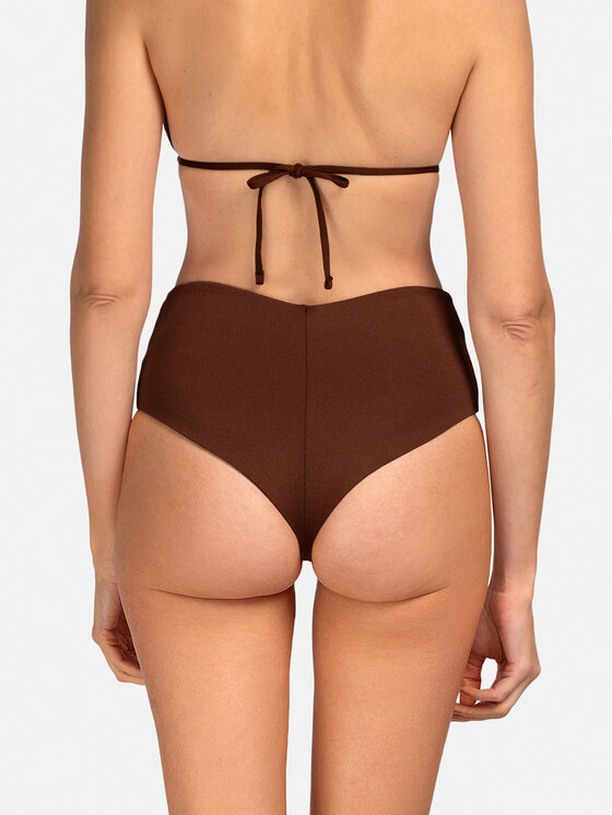 Miss Lou Miss Lou Bikini pezzo sotto D-TT1-BR Marrone