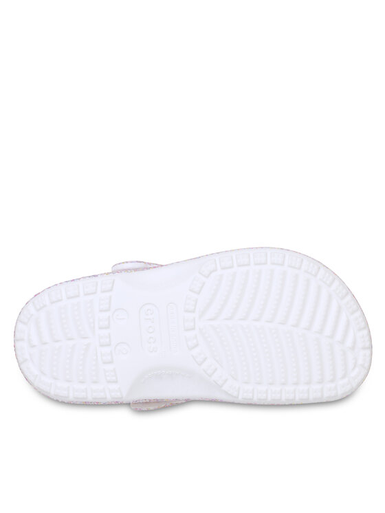 Crocs Crocs Šľapky Classic Fantasy Glitter Clog K 212561 Biela