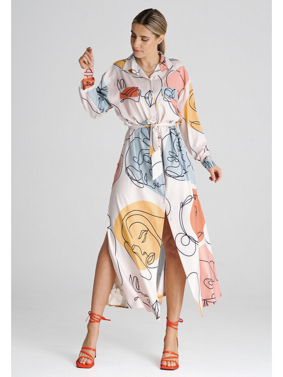 FIGL FIGL Vestito da giorno M1000 Multicolore Regular Fit