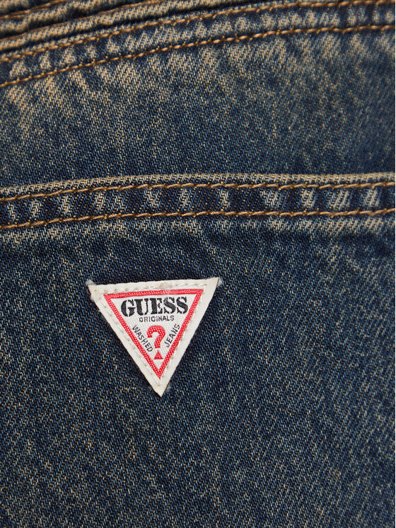 Guess Guess Jeans hlače W5BA2J D4XYG Mornarsko modra Regular Fit
