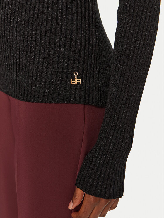 Artigli Artigli Sweter ACMA000070 Czarny Slim Fit