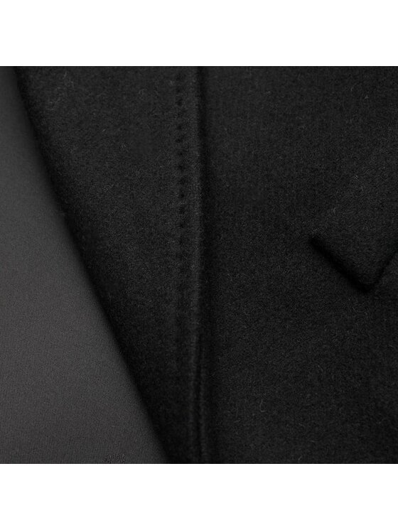 Dsquared2 Dsquared2 Vlnený kabát S74AA0259 S53003 900 Čierna Regular Fit