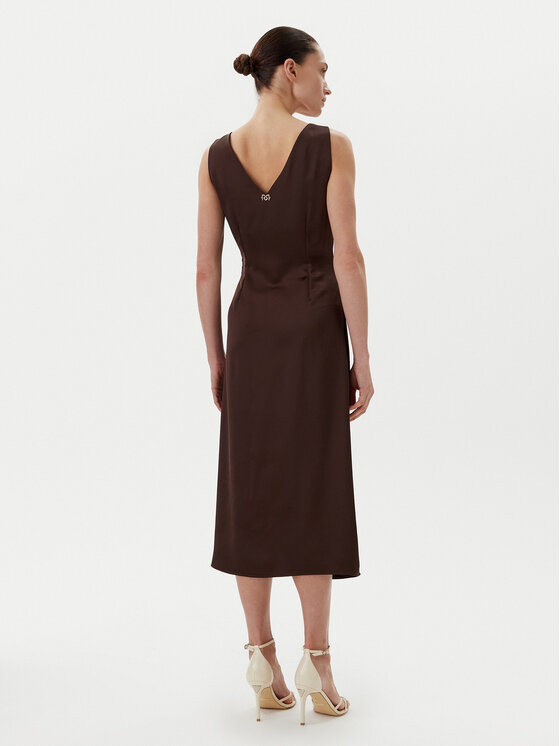 Rinascimento Rinascimento Kokteilinė suknelė CFC0122928003 Ruda Regular Fit
