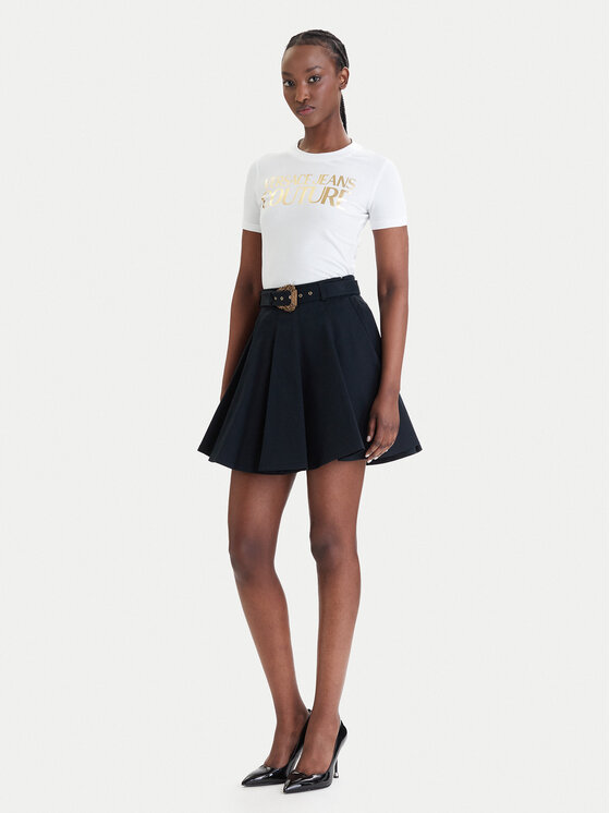 Versace Jeans Couture Versace Jeans Couture Спідниця в складку 80HAE801 N0715 Чорний Regular Fit