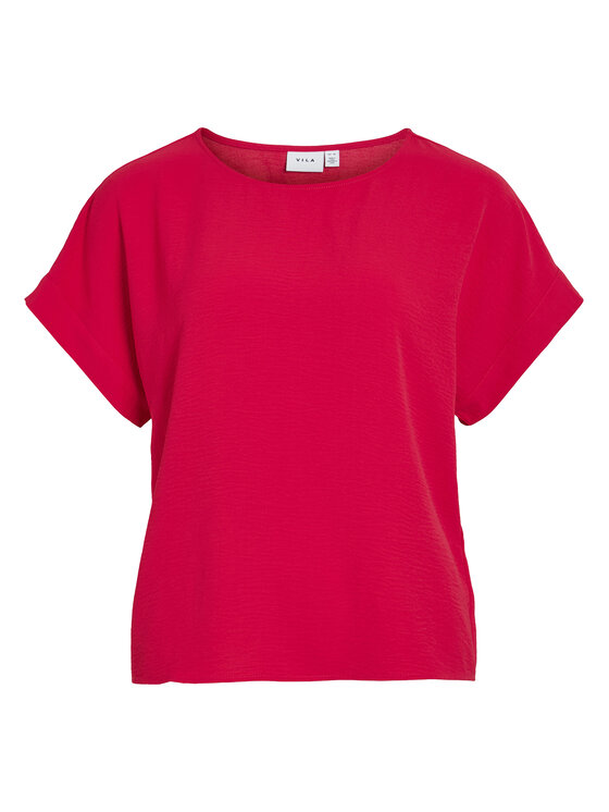 Vila Vila T-Shirt Josa 14101663 Ροζ Regular Fit