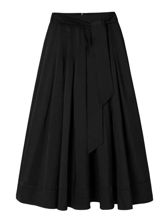 TATUUM Tatuum Spódnica midi TAFTANI Czarny Flare Fit
