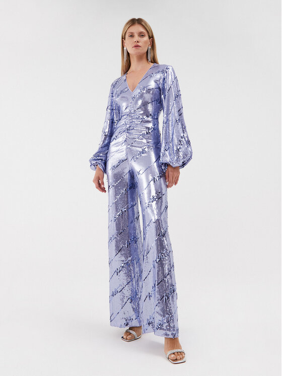 ROTATE ROTATE Salopetă Sequins Jumpsuit 1114532846 Violet Regular Fit