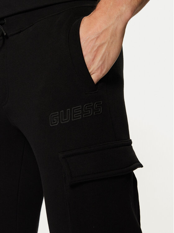 Guess Guess Donji dio trenerke Z4YB08 K9V31 Crna Regular Fit