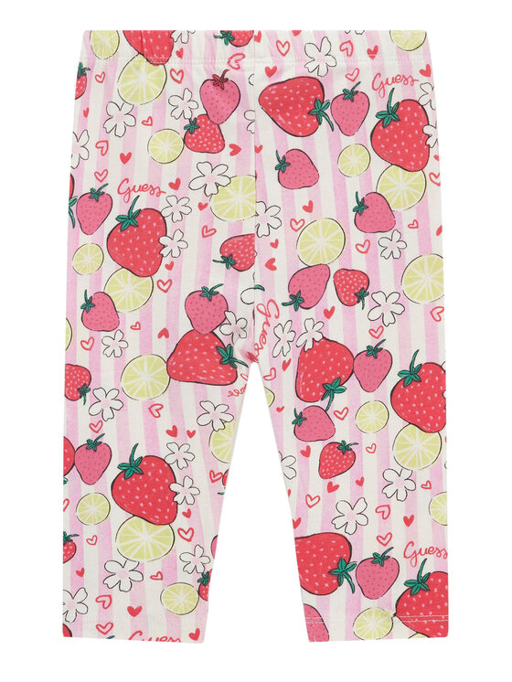 Guess Guess Legginsy K6GB00 J1314 Różowy Slim Fit