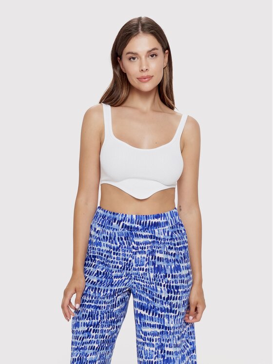Dress Point Dress Point Spodnie materiałowe Blue Lagoon Trousers Niebieski Wide Leg