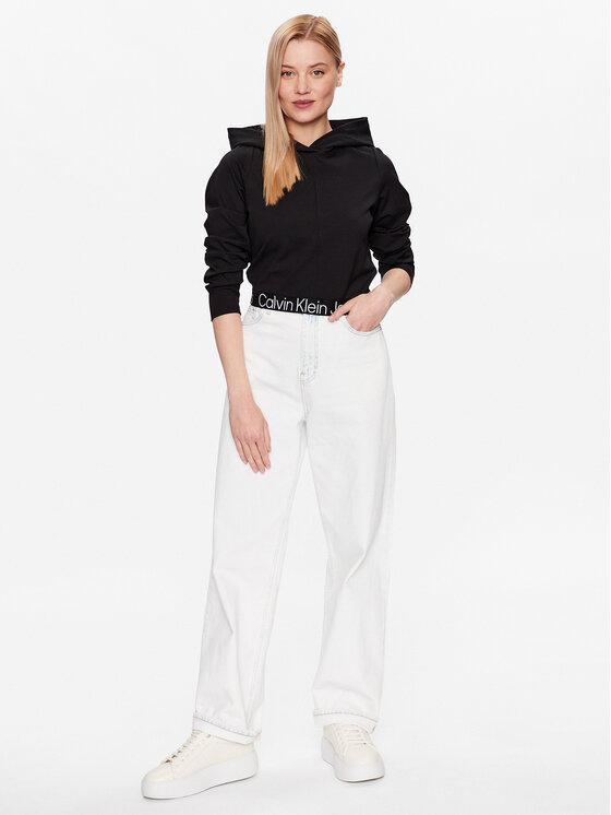 Calvin Klein Jeans Calvin Klein Jeans Mikina J20J221413 Čierna Regular Fit