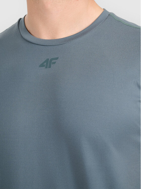 4F 4F T-Shirt 4FWAW26TFTSM2354-40S Zielony ciemny Active Fit