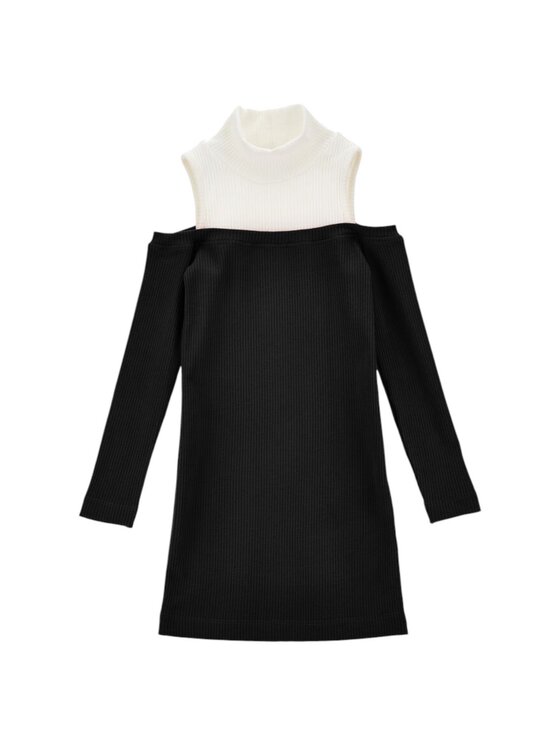 Monnalisa Monnalisa Vestito q-bab-67793 Nero Regular Fit