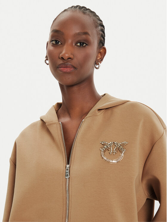 PINKO Pinko Mikina Gesso 104122 A24G Hnědá Regular Fit