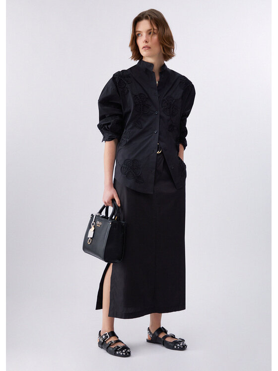Liu Jo Liu Jo Koszula CA6170T039A22222 Czarny Loose Fit