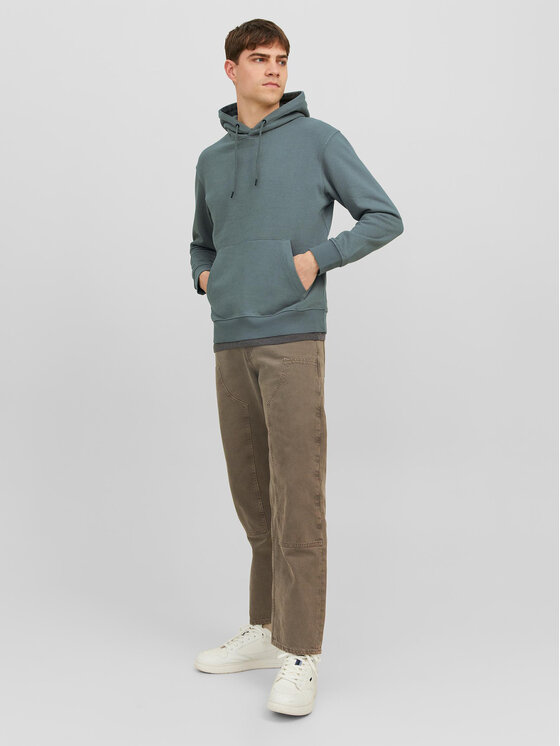 Jack&Jones Jack&Jones Majica dugih rukava 12208157 Siva Relaxed Fit