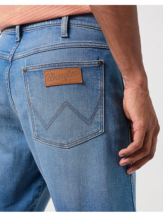 Wrangler Wrangler Szorty jeansowe FRONTIER SHORT Niebieski Regular Fit