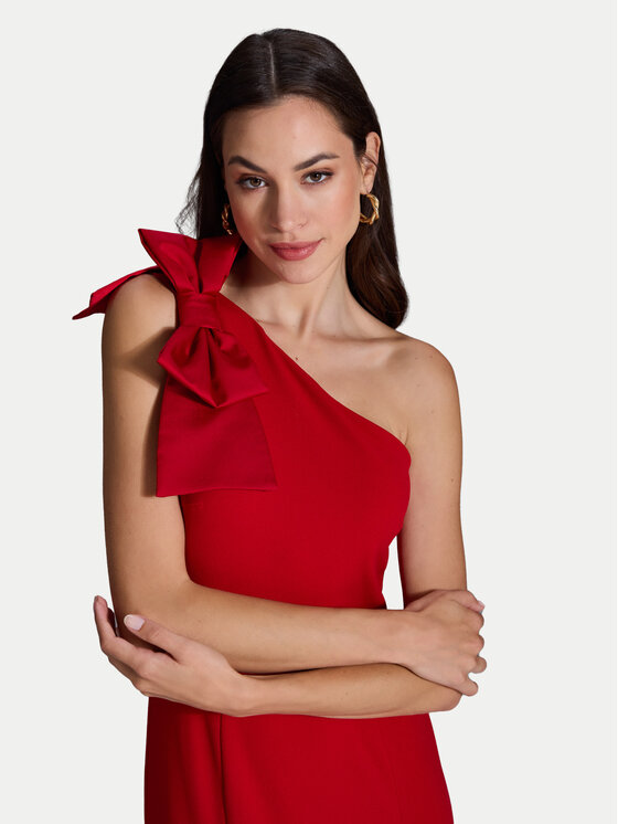 Swing Swing Večerní šaty 5AI00600 Červená Slim Fit