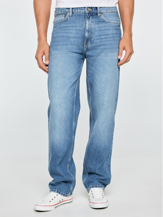 BIG STAR BIG STAR Jeansy ZACK Niebieski Loose Fit