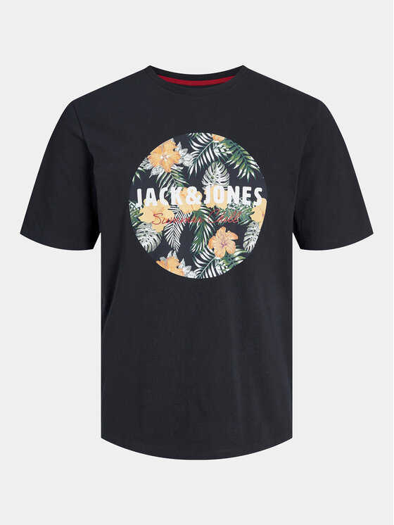Jack & Jones Jack & Jones T-Shirt Chill 12248072 Granatowy Standard Fit