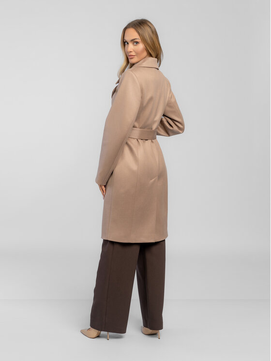 Salme Salme Prechodný kabát Veronica Hnedá Regular Fit