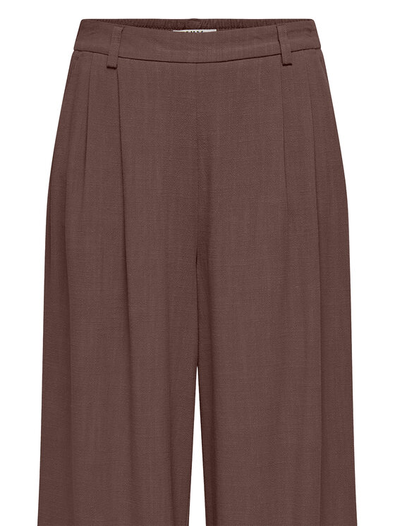 ONLY ONLY Medžiaginės kelnės Lemmia 15370398 Ruda Regular Fit