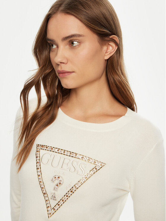 Guess Guess Blūze W5RR39 Z2NQ2 Balts Regular Fit