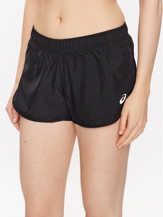 Asics Športne kratke hlače Core Split Short 2012C340 Črna Regular Fit