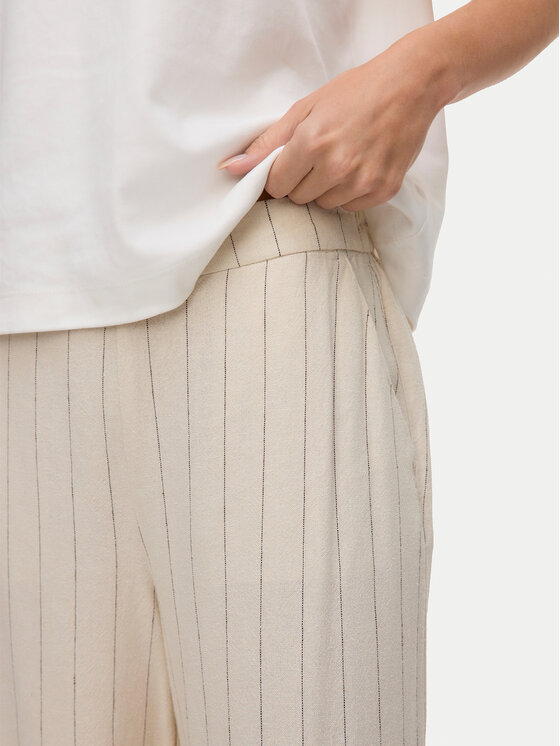 Vero Moda Vero Moda Kalhoty culottes Mindy 10322130 Béžová Loose Fit