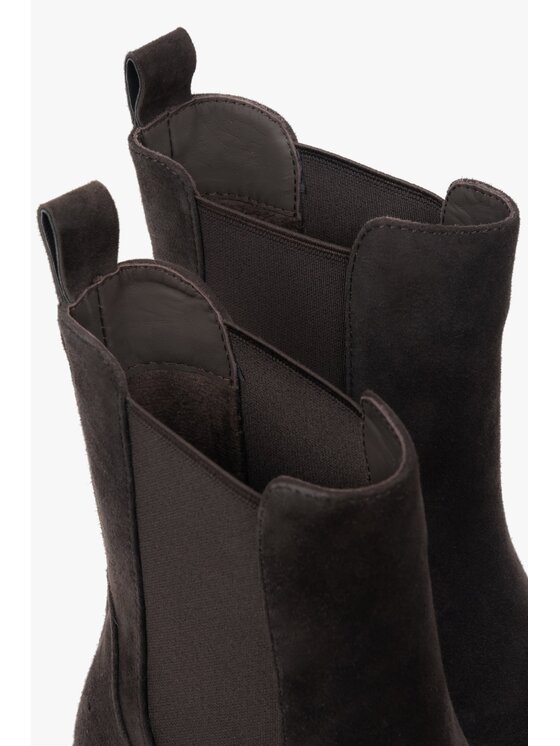 Estro Estro Μποτάκια με λάστιχο ER00118732 Καφέ