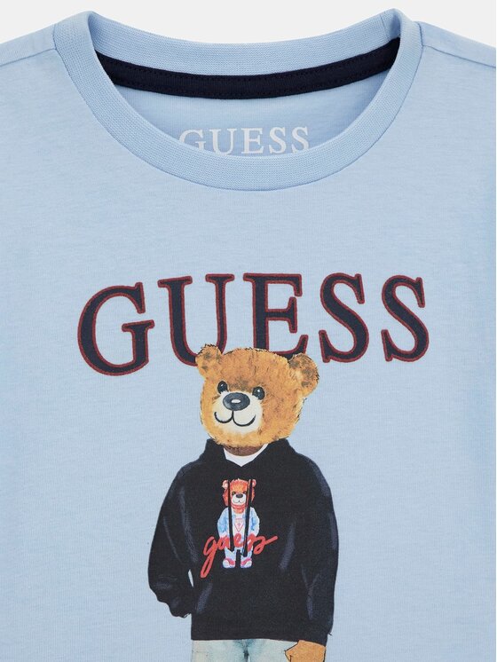 Guess Kids Guess Kids T-Shirt 183054 Modrá Classic Fit