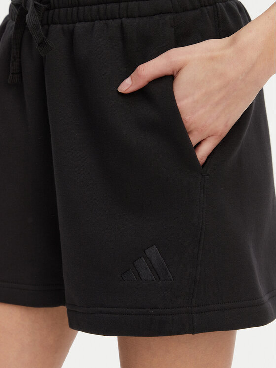 adidas adidas Pantaloni scurți sport ALL SZN Fleece JI6529 Negru Loose Fit
