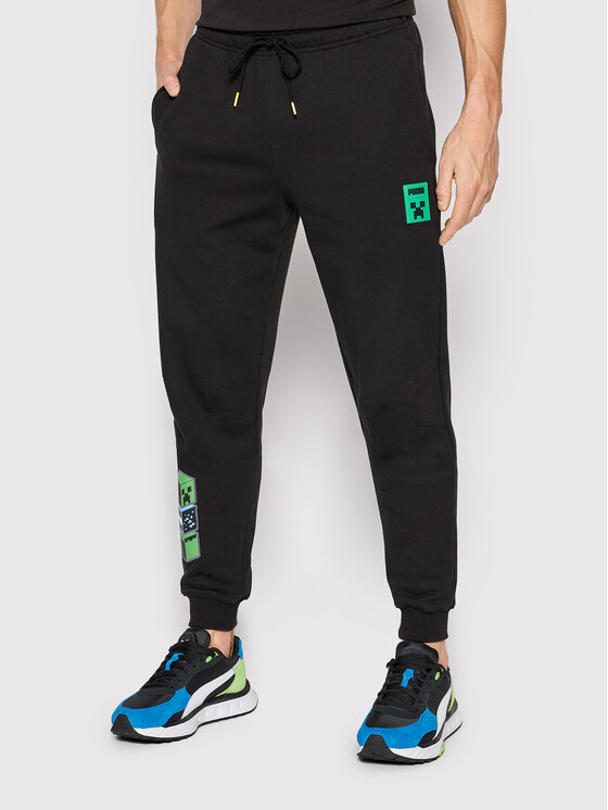 Puma Puma Sportinės kelnės MINECRAFT 534377 Juoda Regular Fit