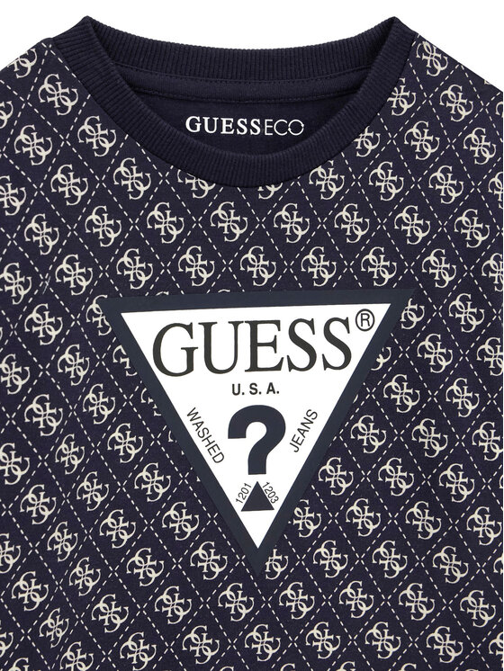 Guess Guess Súprava blúzka a nohavice N6YG02 K4077 Tmavomodrá Regular Fit