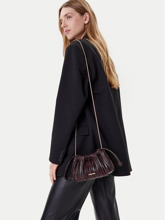 Calvin Klein Calvin Klein Сумка Plisse Mini Drawstring Bag LV04F3077G Бордовий
