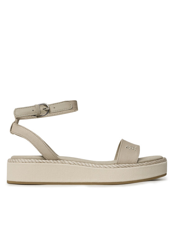 Tommy Hilfiger Tommy Hilfiger Sandále Rope Flatform FW0FW07019 Béžová