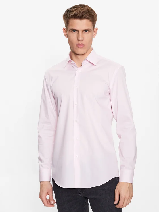 Boss Hemd 50469345 Rosa Slim Fit