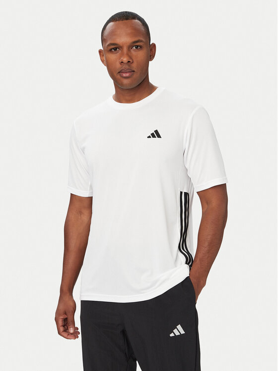 adidas Tricou Workout Essentials Base 3-Stripes KD0699 Alb Regular Fit