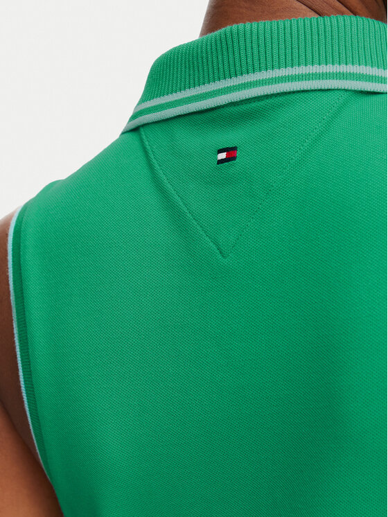 Tommy Hilfiger Tommy Hilfiger Tricou polo 1985 WW0WW49561 Verde Slim Fit