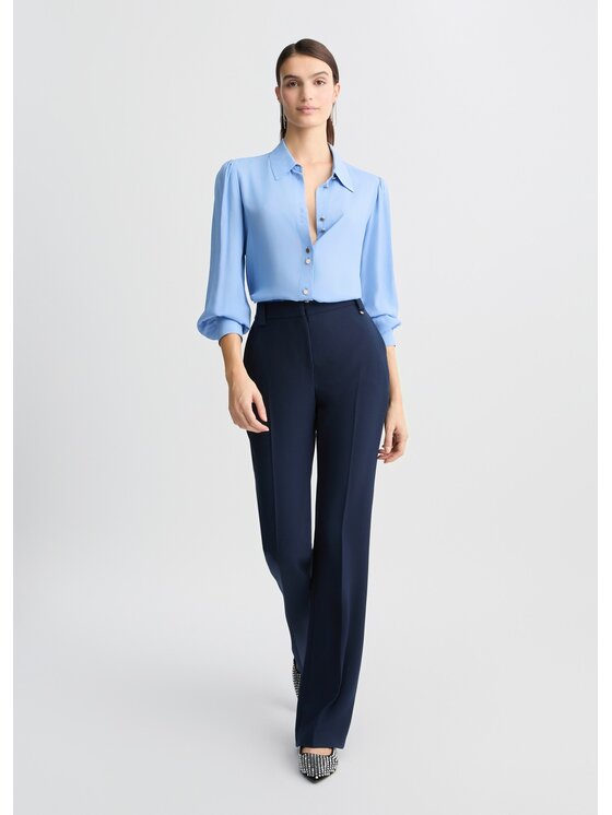 Liu Jo Liu Jo Camicia CA5299T5853X0647 Celeste Regular Fit