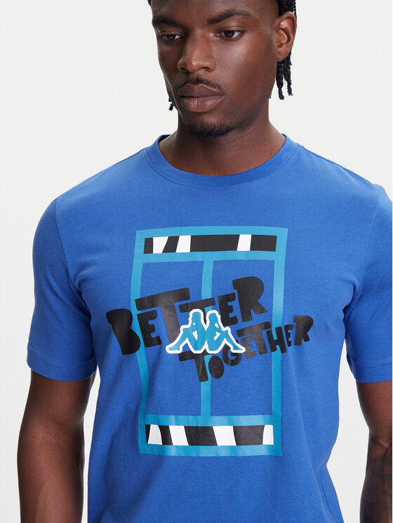 Kappa Kappa T-Shirt 351U8JW 741 Blau Regular Fit