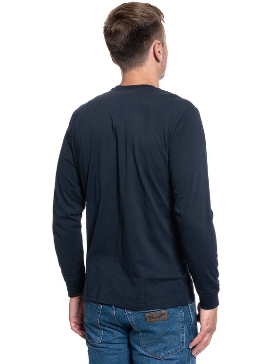 Lee Lee T-shirt LS 70SLOGO TEE Blu Regular Fit