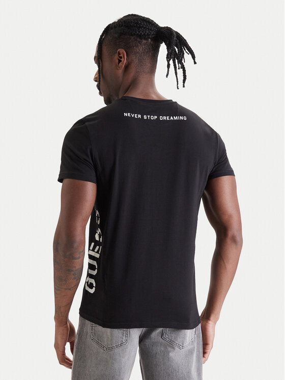 Guess Guess T-shirt U6GM00 K6YW1 Crna Regular Fit