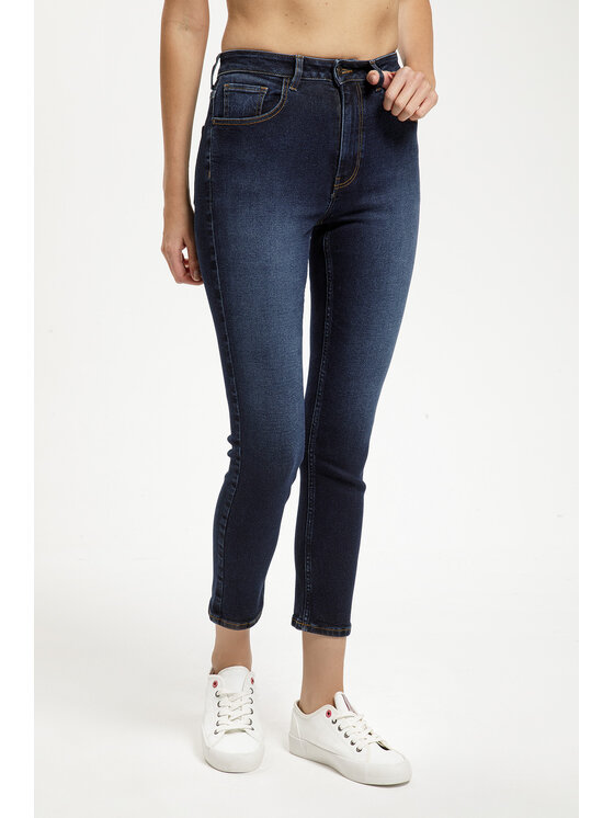 Cross Jeans Cross Jeans Jeansy P 509-011 Niebieski Mom Fit