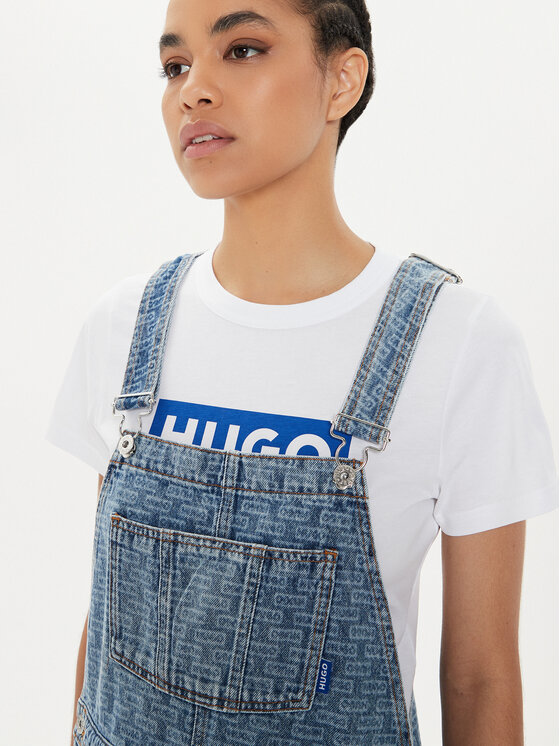 HUGO Hugo Džínsové šaty Garli_B 50513727 Modrá Regular Fit