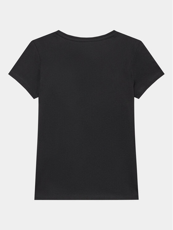 Guess Guess Tričko J73I56 K8HM0 Čierna Regular Fit