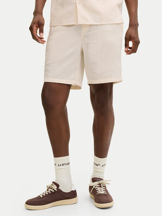 Jack & Jones Jack & Jones Medžiaginiai šortai St.Jaiden 12293471 Kreminė Relaxed Fit