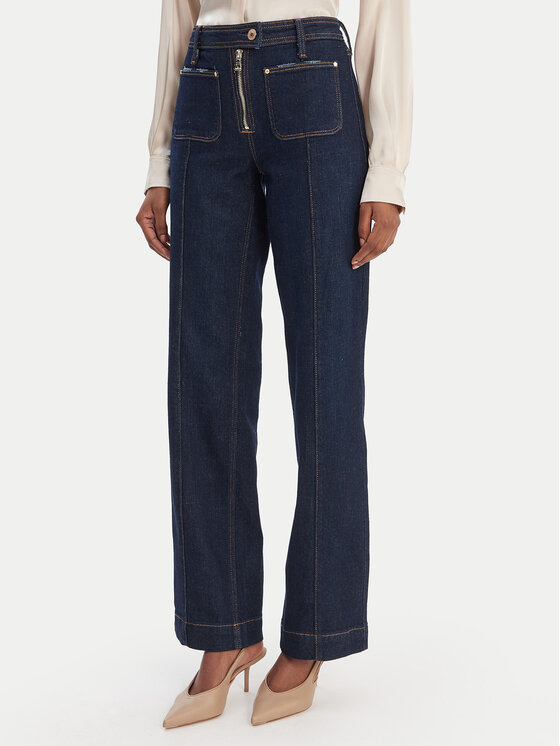 Guess Guess Teksad W6RA3F D6881 Tumesinine Regular Fit